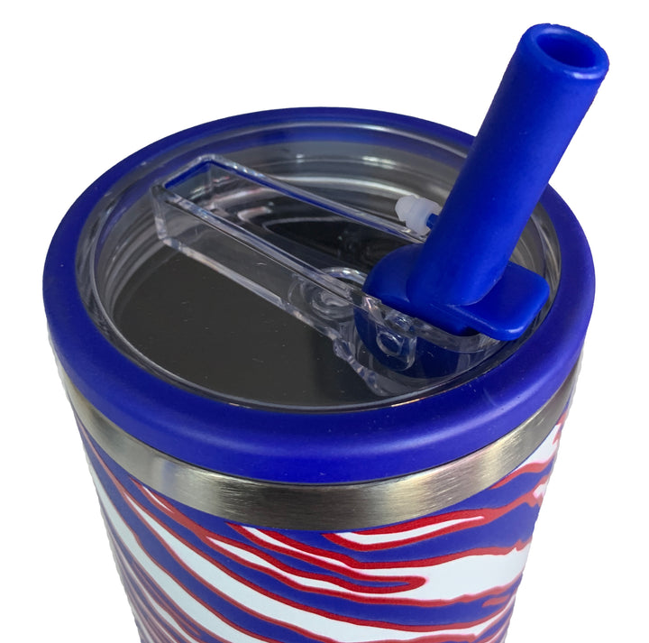 Mafia Stripes - 40oz Stainless Steel Tumbler with Flip Top & Straw