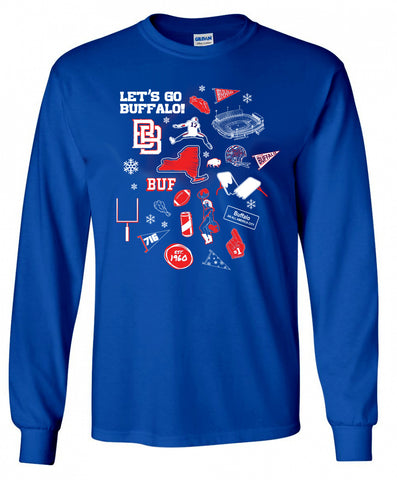 Buffalo Football Spirit - Adult Long Sleeve T