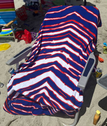 Mafia Stripes 6' x 3' Beach Towel