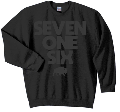 SevenOneSix - Crew Neck Sweatshirt - Black