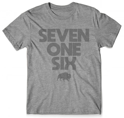 SevenOneSix - Adult Shirt - Grey