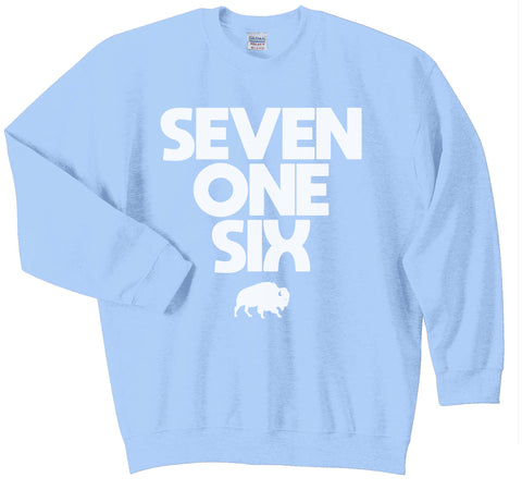 SevenOneSix - Crew Neck Sweatshirt - Light Blue